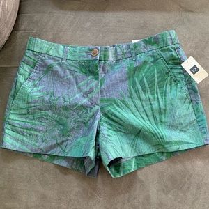 NWT Gap Tropical Island Palm Leaves Shorts Sz 2